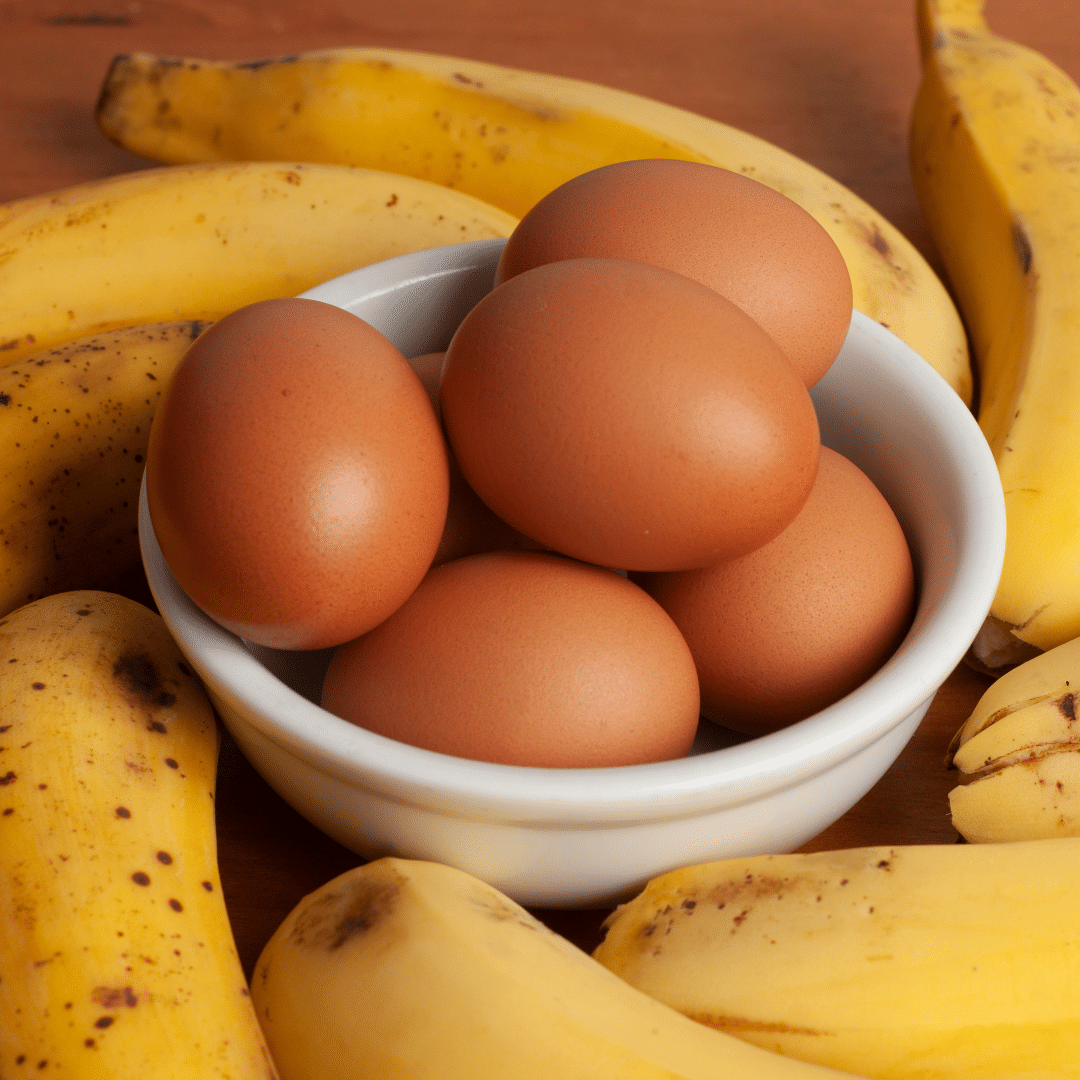 Ovos e banana