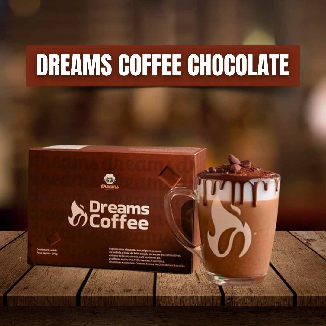 Café termogênico Dreams coffee sabor chocolate